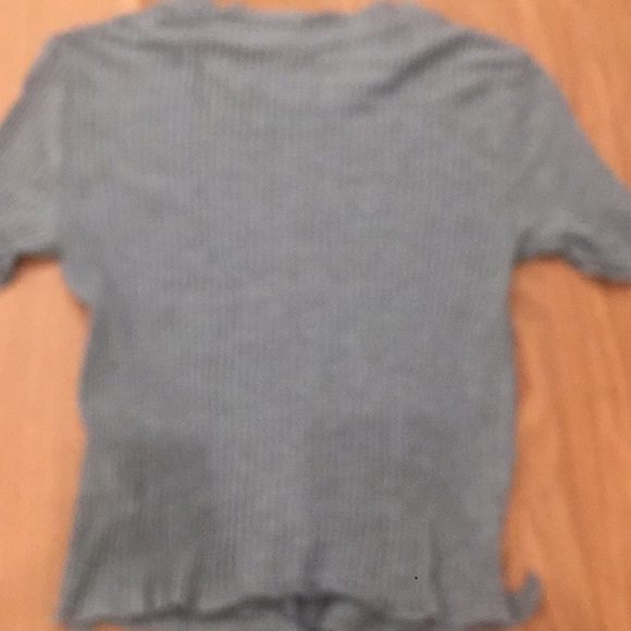 Teal knitted t shirt - Picture 3 of 4